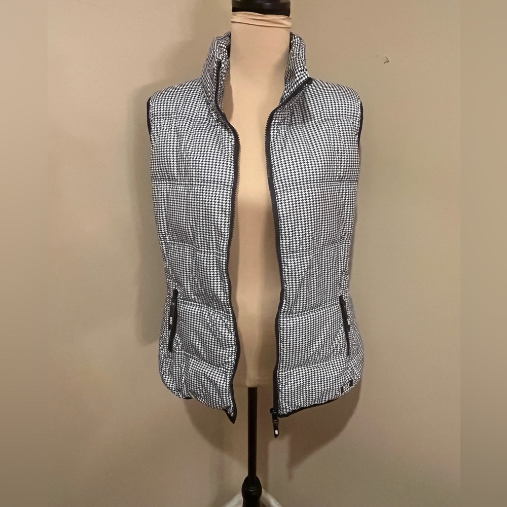 Marc New York Houndstooth  Vest, Duck Down, size Large